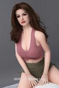 165 cm 5 ft 4.9 in best price free shipping real silicone hair implant super star American woman sex doll from AutomaticWoman